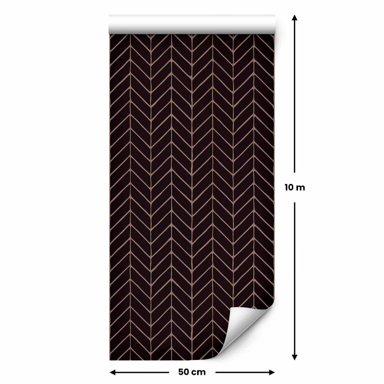 Modern Wallpaper Harmony of Patterns (Black) 122633 additionalImage 7