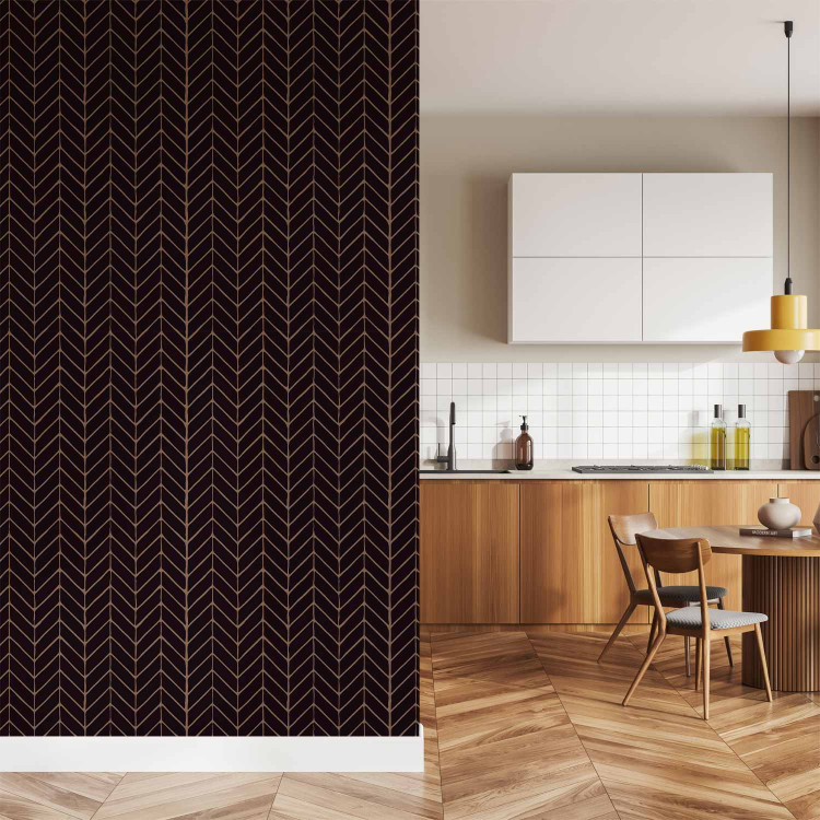 Modern Wallpaper Harmony of Patterns (Black) 122633 additionalImage 8
