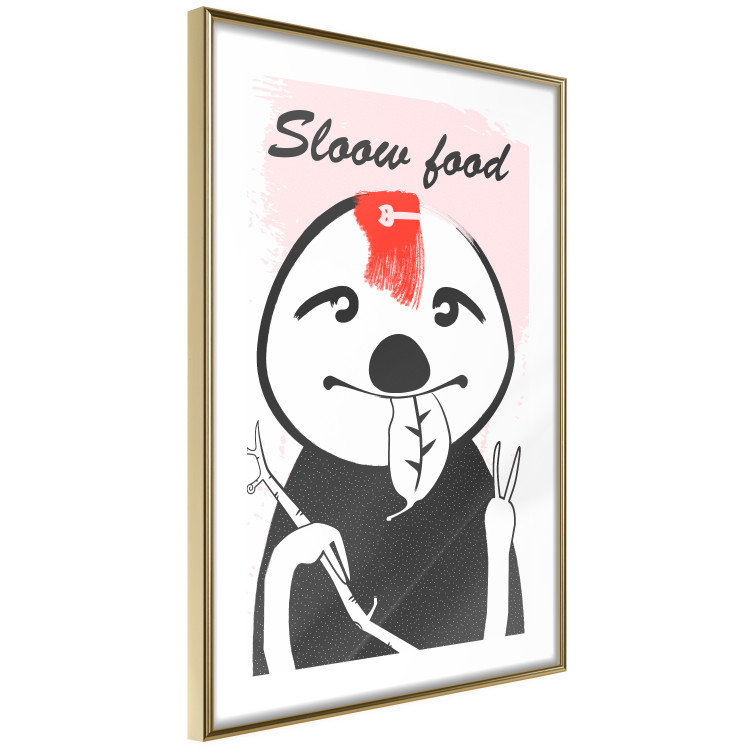 Wall Poster Sloth Trendsetter - English texts and leaf-eating animal 122933 additionalImage 8
