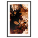 Poster September Night - flowers and leaves in autumn colors on black background 123933 additionalThumb 15
