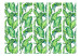 Room Divider Screen Long Leaves II (5-piece) - tropical plants on a white background 124033 additionalThumb 3