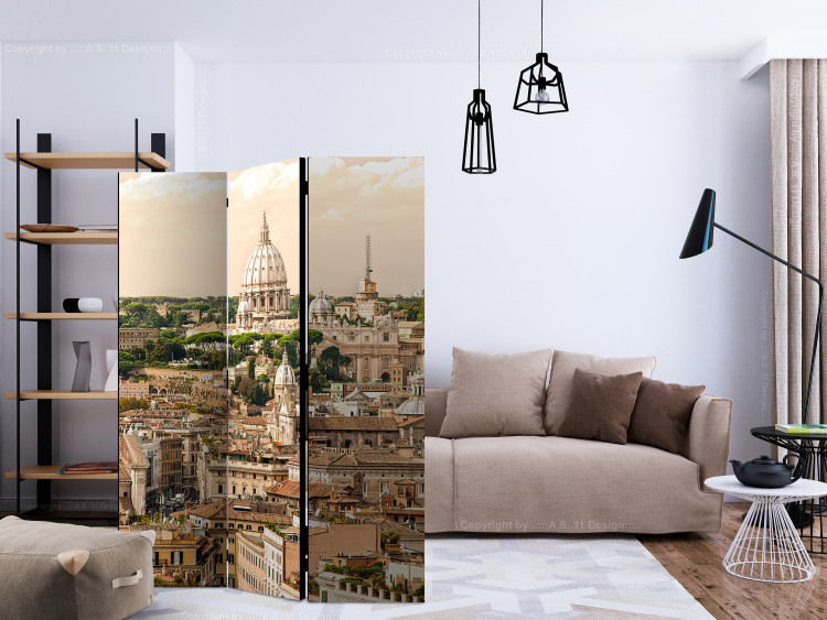 Room Divider Roman Holiday (3-piece) - Italian architecture against the sky 124133 additionalImage 4