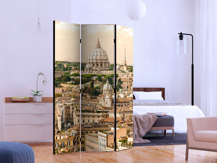 Room Divider Roman Holiday (3-piece) - Italian architecture against the sky 124133 additionalImage 2