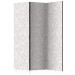 Room Divider Colorless Leaves (3-piece) - light composition with a plant motif 124333