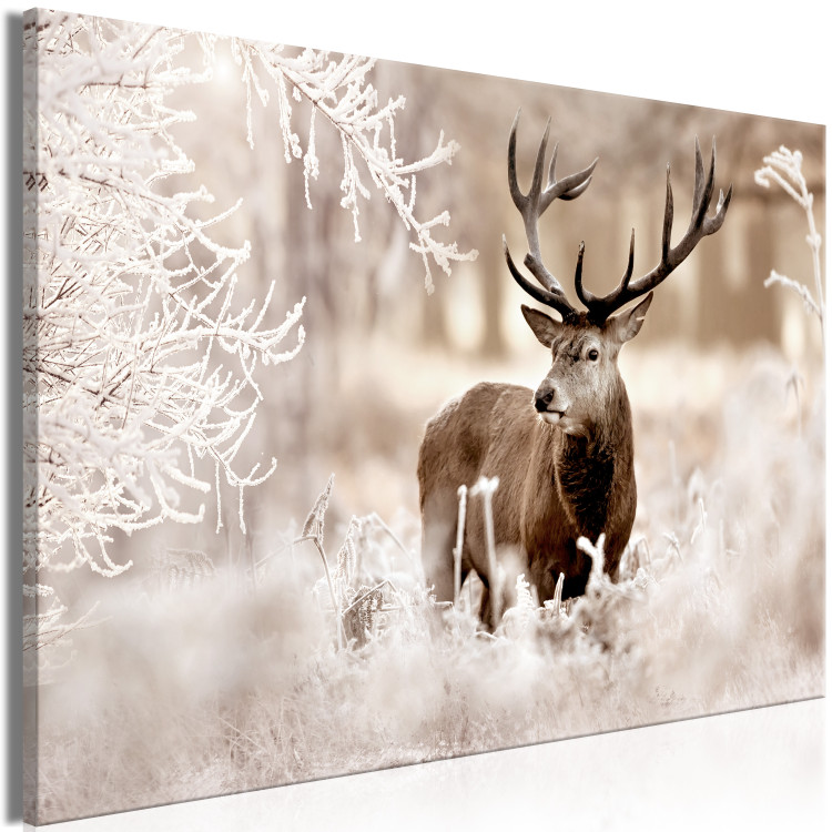 Large canvas print Deer in Sepia [Large Format] 125533 additionalImage 2