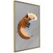 Poster Tiger in Circles - abstract wild animal made of geometric figures 126933 additionalThumb 12