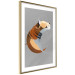 Poster Tiger in Circles - abstract wild animal made of geometric figures 126933 additionalThumb 7