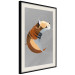 Poster Tiger in Circles - abstract wild animal made of geometric figures 126933 additionalThumb 2
