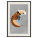 Poster Tiger in Circles - abstract wild animal made of geometric figures 126933 additionalThumb 19