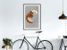 Poster Tiger in Circles - abstract wild animal made of geometric figures 126933 additionalThumb 24