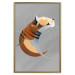 Poster Tiger in Circles - abstract wild animal made of geometric figures 126933 additionalThumb 17