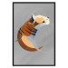 Poster Tiger in Circles - abstract wild animal made of geometric figures 126933 additionalThumb 18