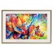 Poster Colorful Rhinoceroses - multicolored animals against a background of rainbow abstraction 127033 additionalThumb 20