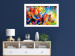 Poster Colorful Rhinoceroses - multicolored animals against a background of rainbow abstraction 127033 additionalThumb 5