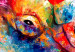 Poster Colorful Rhinoceroses - multicolored animals against a background of rainbow abstraction 127033 additionalThumb 12