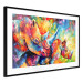 Poster Colorful Rhinoceroses - multicolored animals against a background of rainbow abstraction 127033 additionalThumb 8