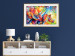 Poster Colorful Rhinoceroses - multicolored animals against a background of rainbow abstraction 127033 additionalThumb 22