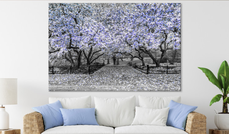 Large canvas print Magnolia Park - Violet [Large Format] 128633 additionalImage 5