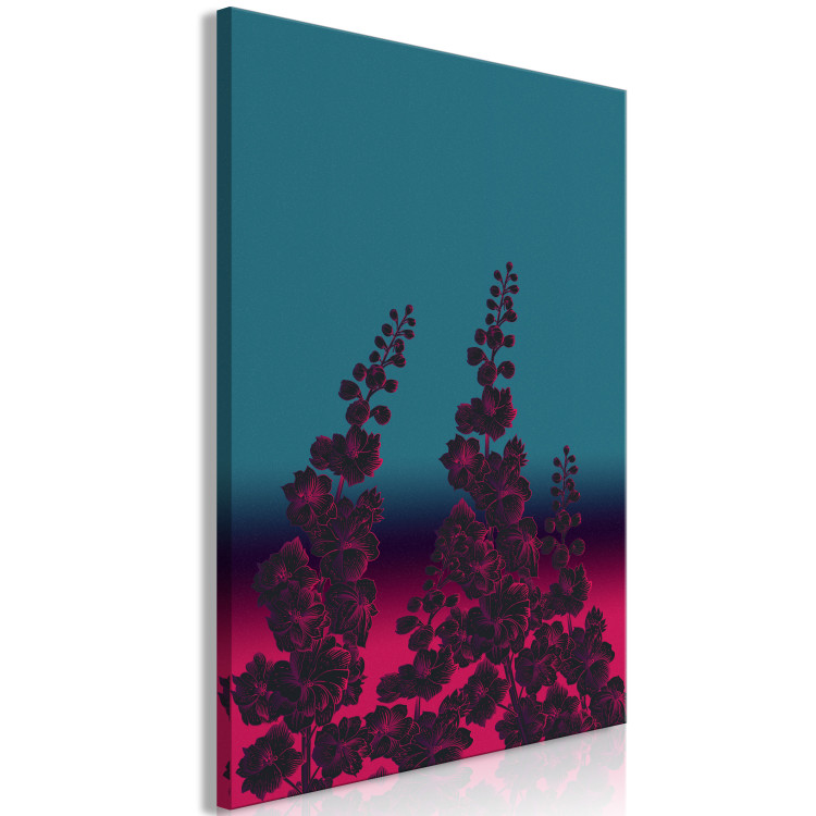 Canvas Print Cosmic Flowers (1-part) vertical - abstract plant motif 129133 additionalImage 2