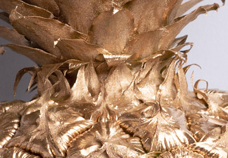 Canvas Art Print Golden Fruit (1-part) vertical - still life of a golden pineapple 129333 additionalImage 5