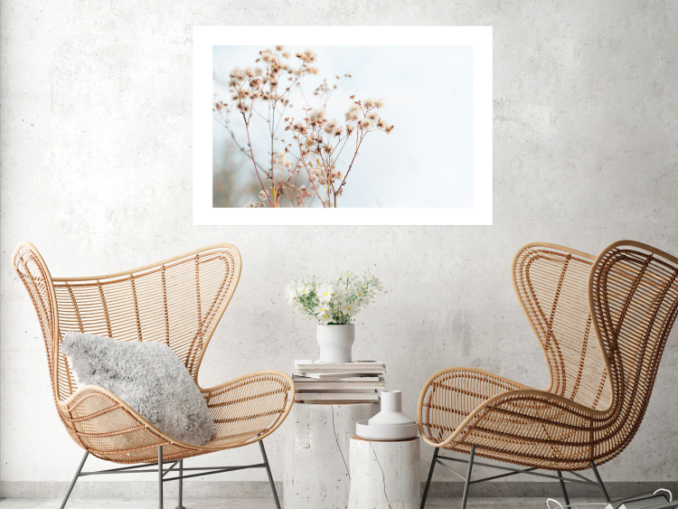 Wall Poster Cloudy Morning - plant landscape against a blurred background of bright sky 129833 additionalImage 4