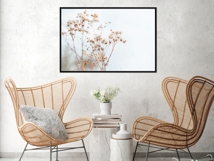 Wall Poster Cloudy Morning - plant landscape against a blurred background of bright sky 129833 additionalImage 12