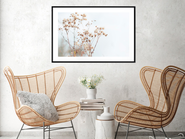 Wall Poster Cloudy Morning - plant landscape against a blurred background of bright sky 129833 additionalImage 18