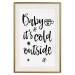 Poster Baby it's cold outside - black English text on a light background 130733 additionalThumb 20