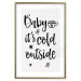 Poster Baby it's cold outside - black English text on a light background 130733 additionalThumb 14