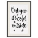 Poster Baby it's cold outside - black English text on a light background 130733 additionalThumb 19