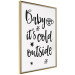 Poster Baby it's cold outside - black English text on a light background 130733 additionalThumb 12