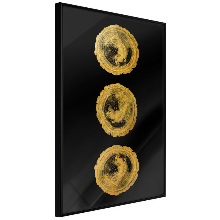 Poster Golden Branches - abstract golden trees on a black solid background 131833 additionalImage 13