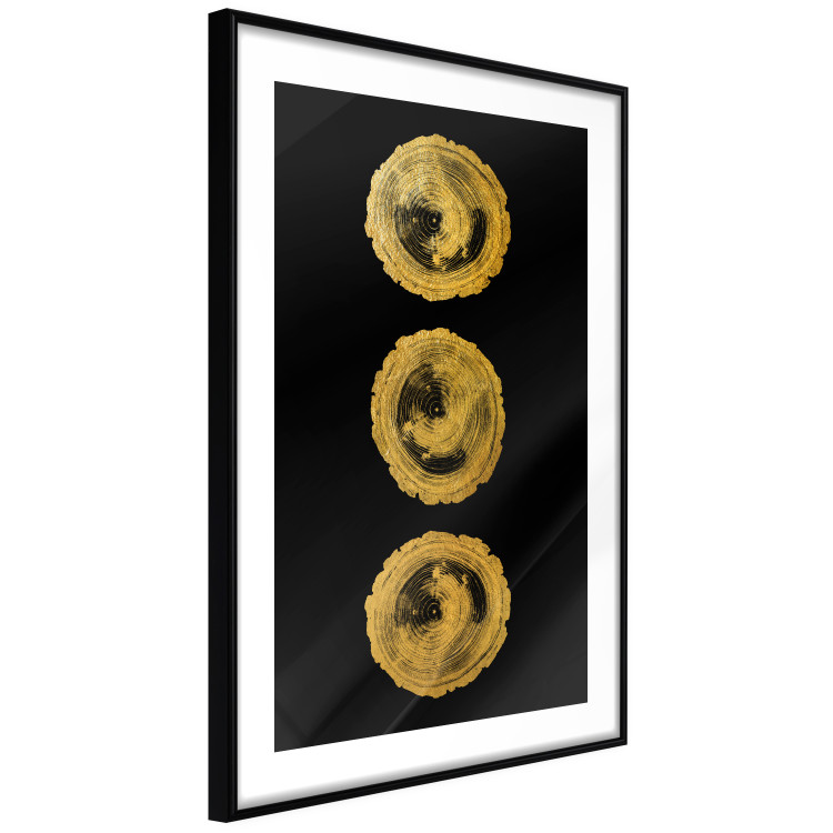 Poster Golden Branches - abstract golden trees on a black solid background 131833 additionalImage 8