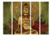 Room Divider Golden Buddha II (5-piece) - oriental holy statue in Zen style 132533 additionalThumb 3