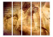 Folding Screen Greek Collage II - brown composition of inscriptions and sculptures against a column backdrop 133733 additionalThumb 3