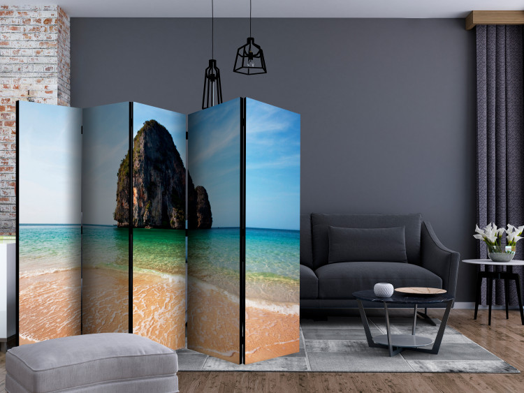 Room Separator Rock Formation by Shoreline II (5-piece) - island against the ocean 134133 additionalImage 4