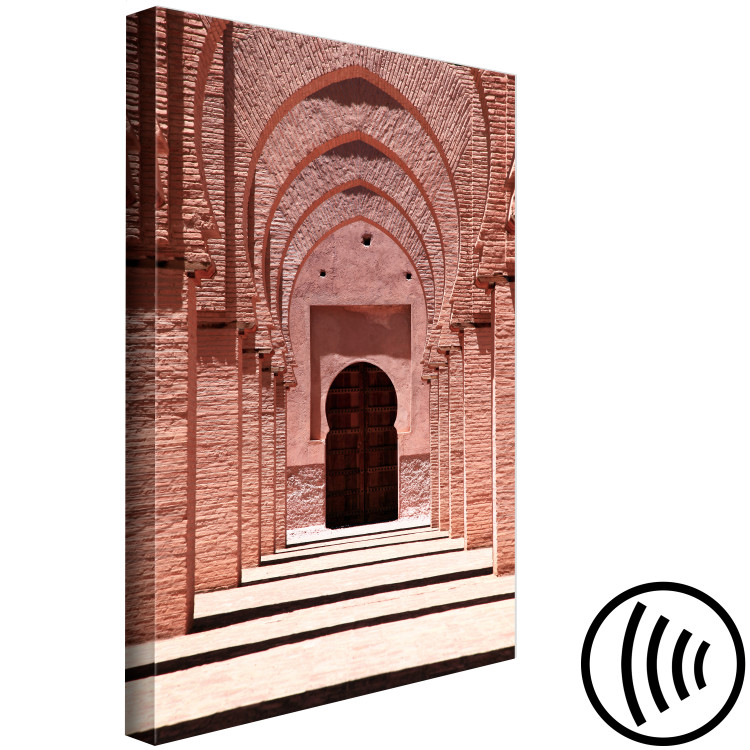 Canvas Art Print Pink Arcades (1-piece) Vertical - architecture of the Arab city 134733 additionalImage 6