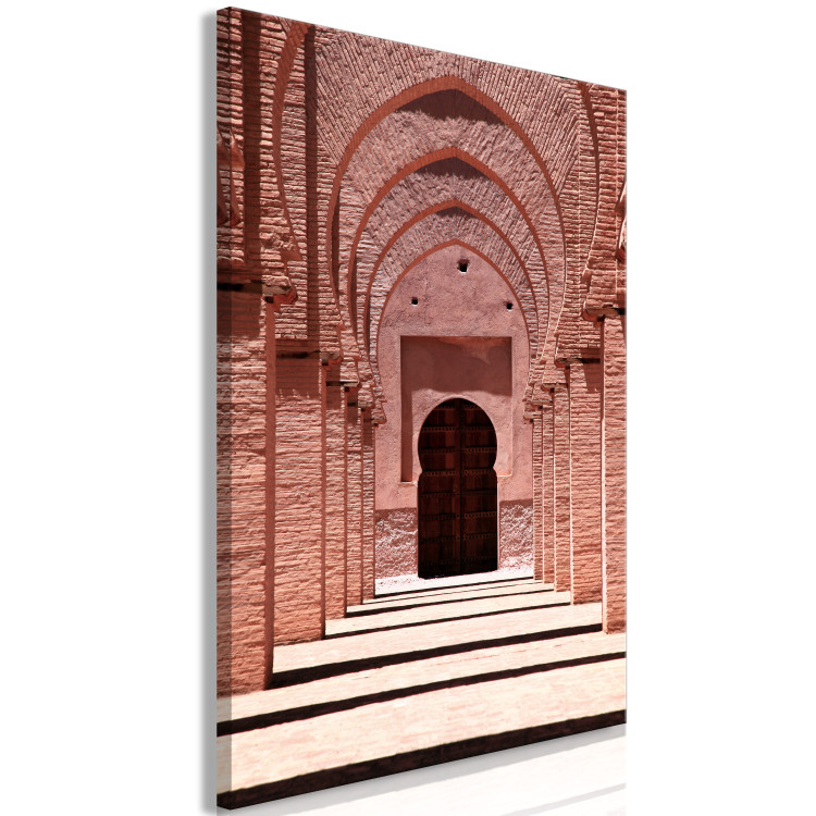 Canvas Art Print Pink Arcades (1-piece) Vertical - architecture of the Arab city 134733 additionalImage 2