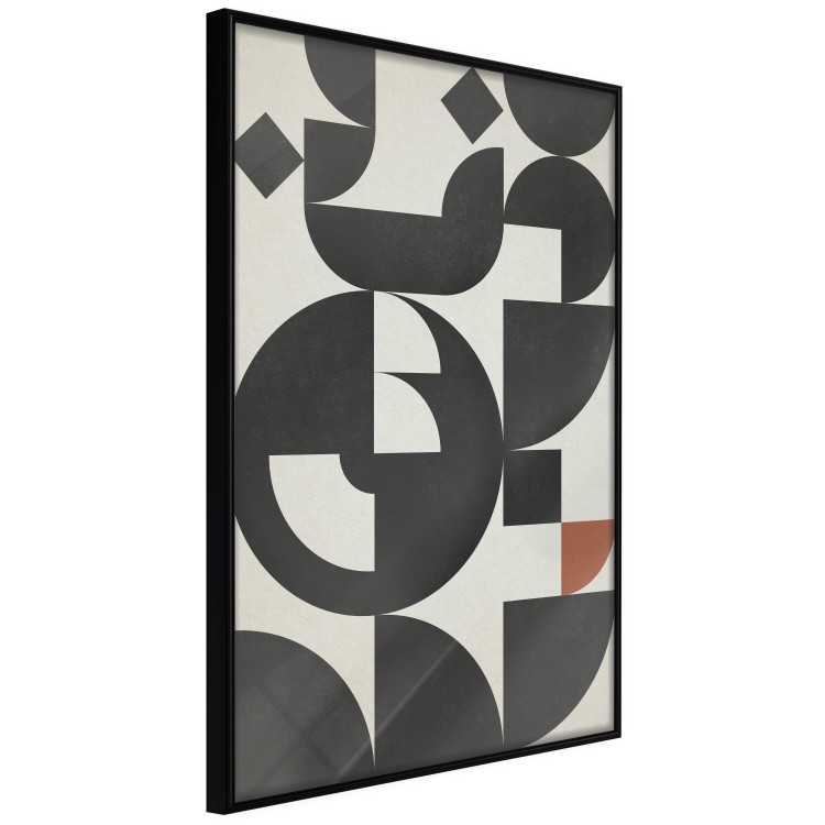 Wall Poster Great Waves - abstract composition of black geometric figures 134833 additionalImage 11