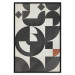 Wall Poster Great Waves - abstract composition of black geometric figures 134833 additionalThumb 16