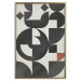 Wall Poster Great Waves - abstract composition of black geometric figures 134833 additionalThumb 21