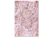 Canvas Art Print Flower headdress - a bouquet of fresh, pink plants 135533