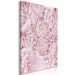 Canvas Art Print Flower headdress - a bouquet of fresh, pink plants 135533 additionalThumb 2
