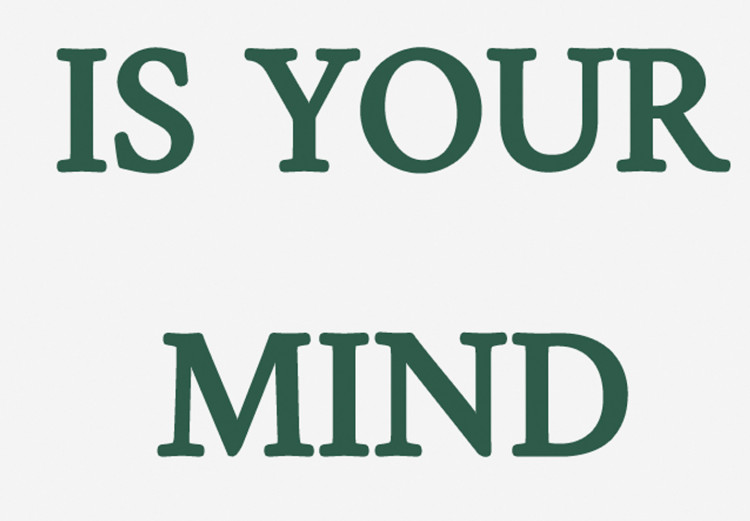 Wall Poster Your Only Limit Is Your Mind - green English text on white 137233 additionalImage 2