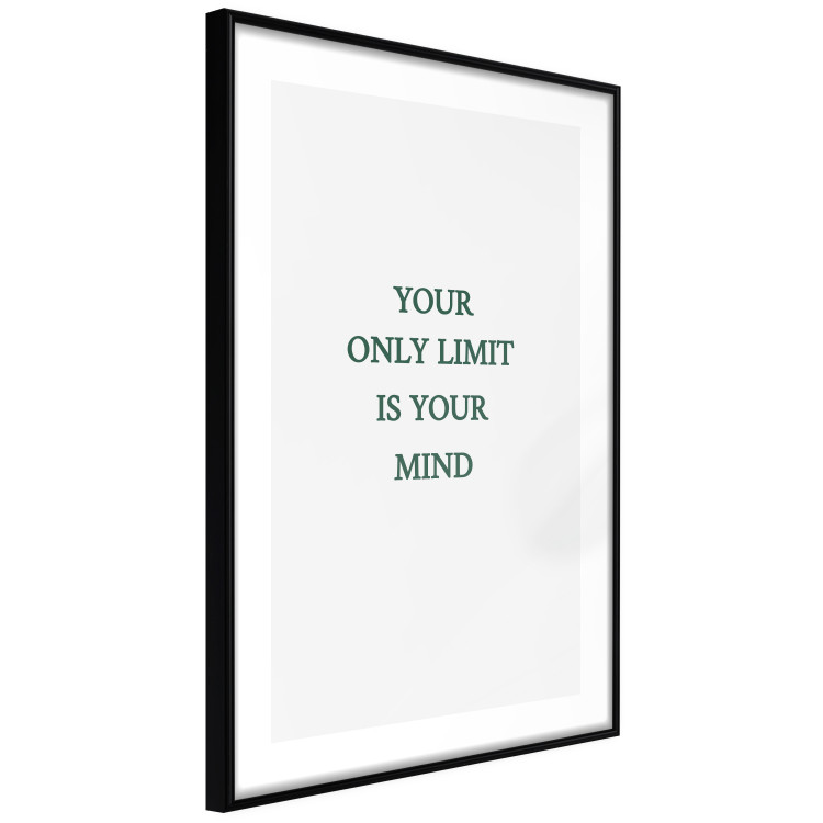 Wall Poster Your Only Limit Is Your Mind - green English text on white 137233 additionalImage 5