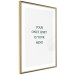 Wall Poster Your Only Limit Is Your Mind - green English text on white 137233 additionalThumb 20