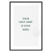 Wall Poster Your Only Limit Is Your Mind - green English text on white 137233 additionalThumb 9