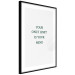 Wall Poster Your Only Limit Is Your Mind - green English text on white 137233 additionalThumb 5