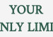 Wall Poster Your Only Limit Is Your Mind - green English text on white 137233 additionalThumb 3