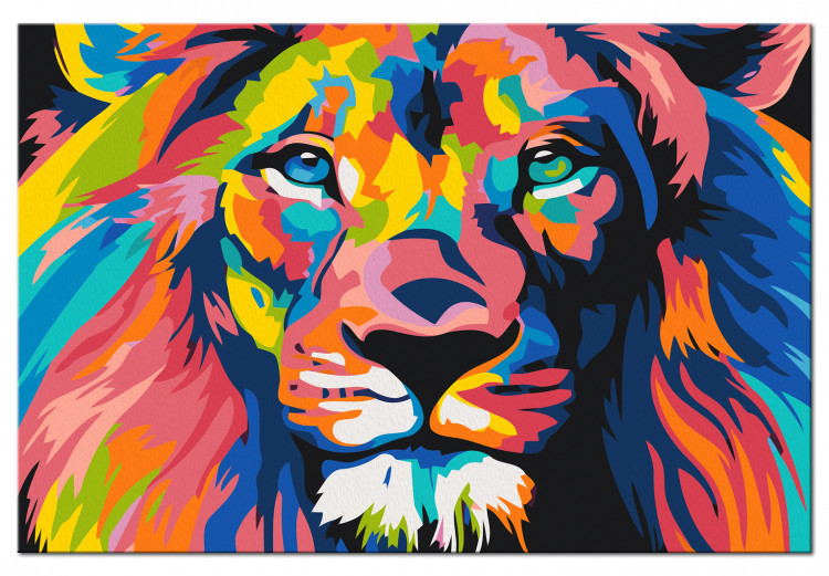Paint by Number Kit Colorful Lion 137933 additionalImage 3